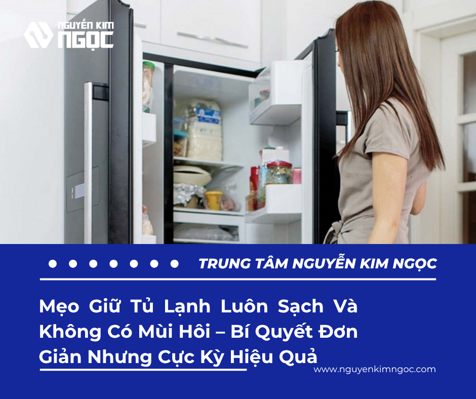 Mẹo Giữ Tủ Lạnh Luôn Sạch Và Không Có Mùi Hôi.  Bí Quyết Đơn Giản?
