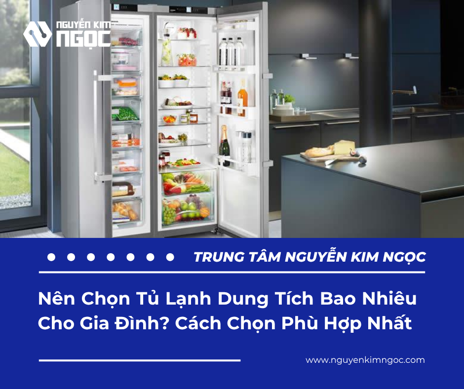 Nên Chọn Tủ Lạnh Dung Tích Bao Nhiêu Cho Gia Đình? Cách Chọn Phù Hợp Nhất