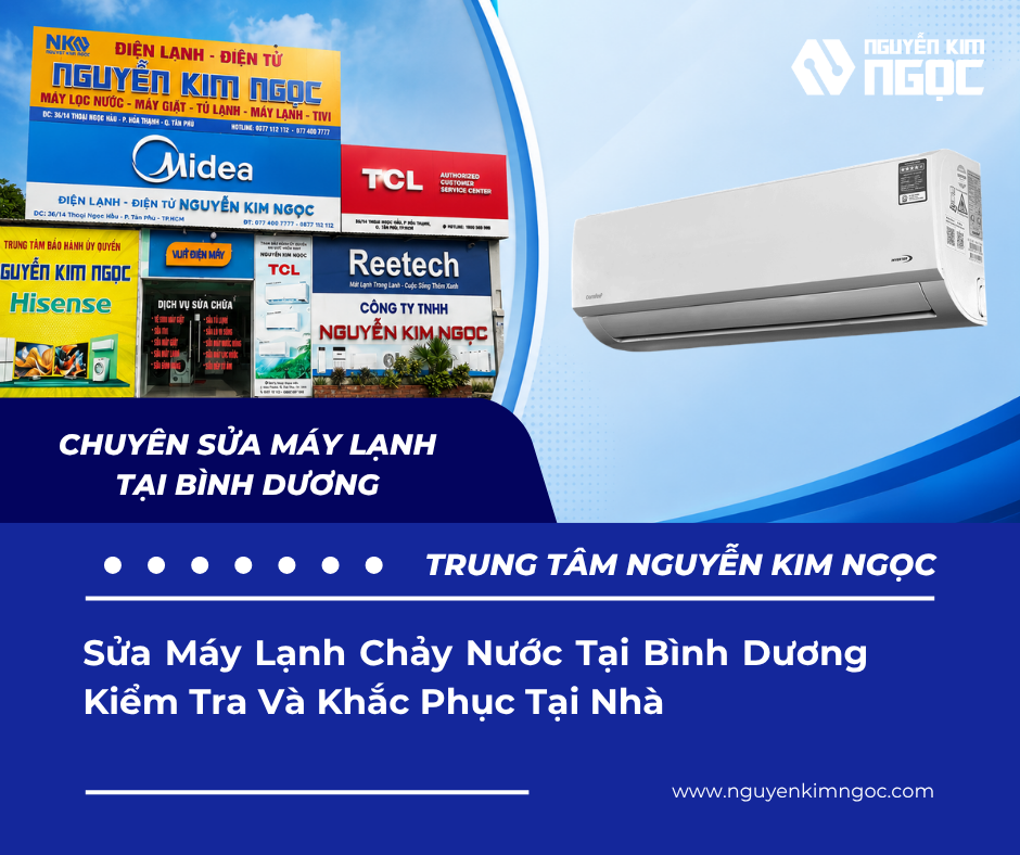 Sửa Máy Lạnh Chảy Nước Tại Bình Dương