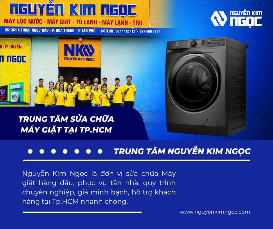 Trung Tâm Sửa Chữa Máy Giặt Tại TP.HCM Uy Tín