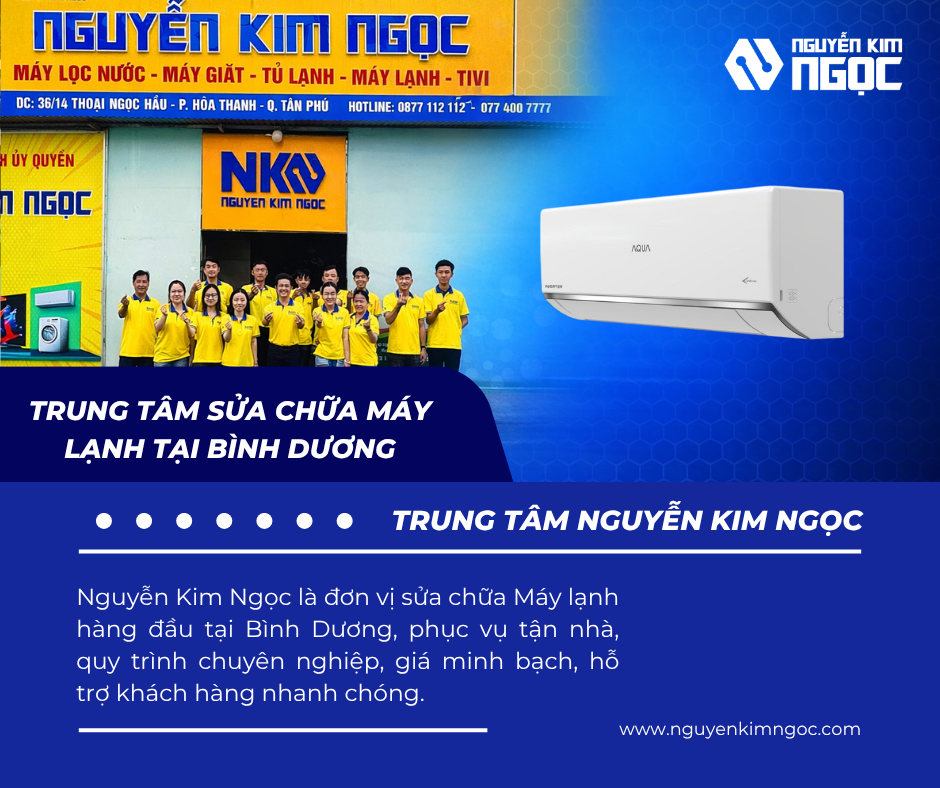 Trung Tâm Sửa Chữa Máy Lạnh Tại Bình Dương