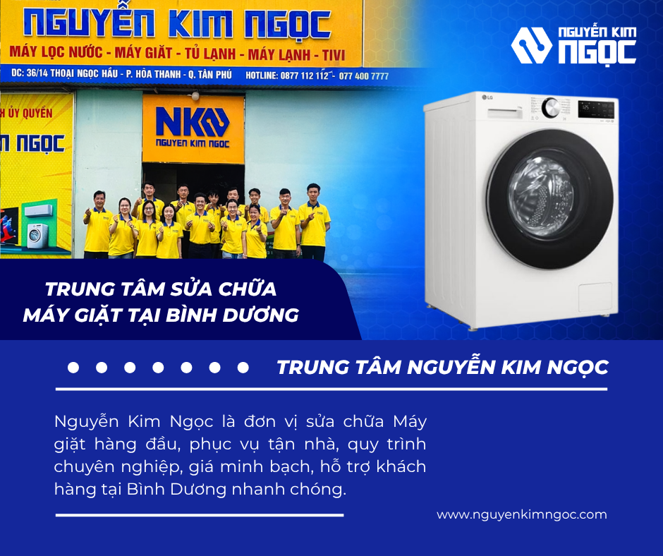 Trung Tâm Sửa Chữa Máy Giặt Uy Tín Tại Bình Dương