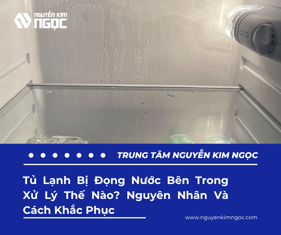Tủ Lạnh Bị Đọng Nước Bên Trong Xử Lý Thế Nào? Nguyên Nhân Và Cách Khắc Phục